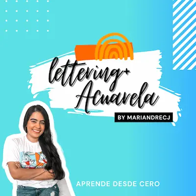 curso lettering y acuarela
